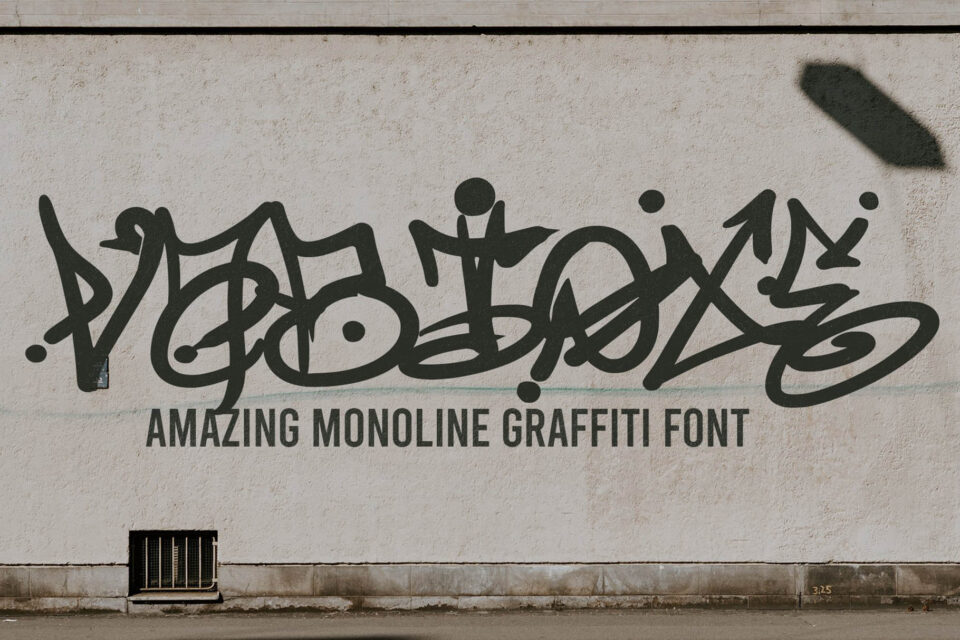 Vabioxe - Natural Monoline Graffiti Font