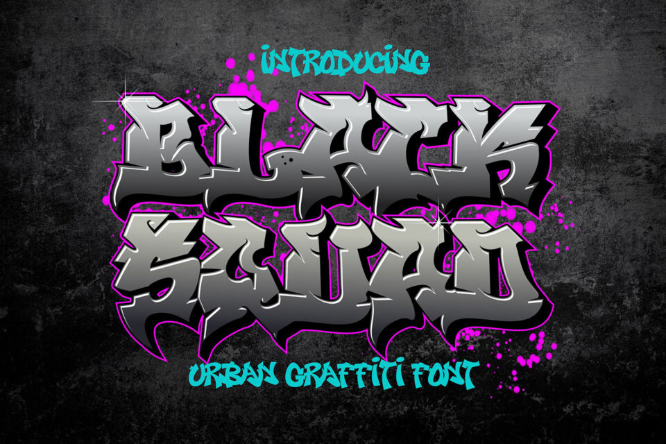 Black Squad - graffiti font