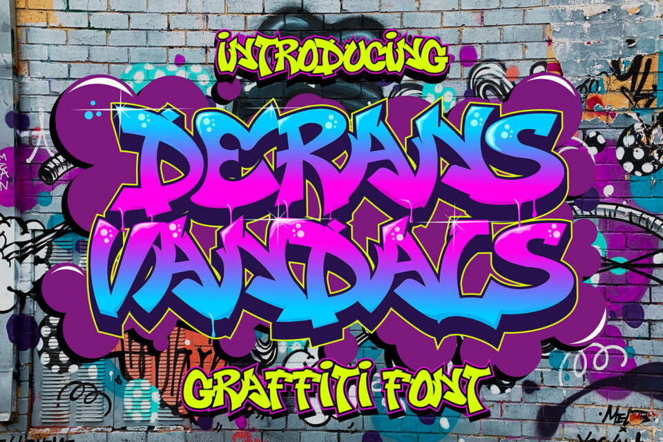 Derans vandals - graffiti font