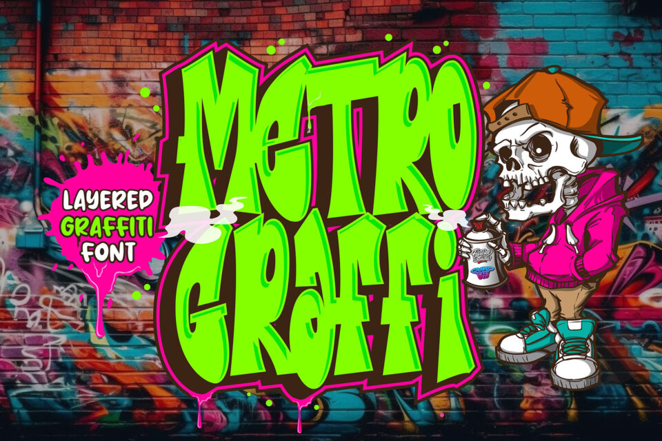 Metro Graffi - 3d graffiti font