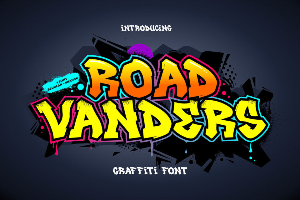 Road Vanders - 3d graffiti font