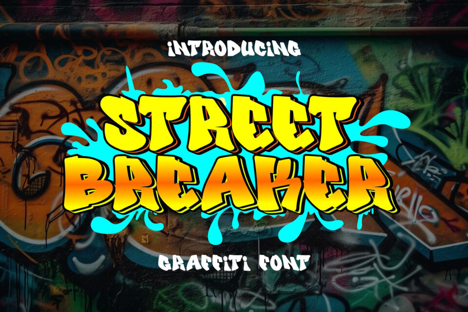 Street Breaker - 3d graffiti font