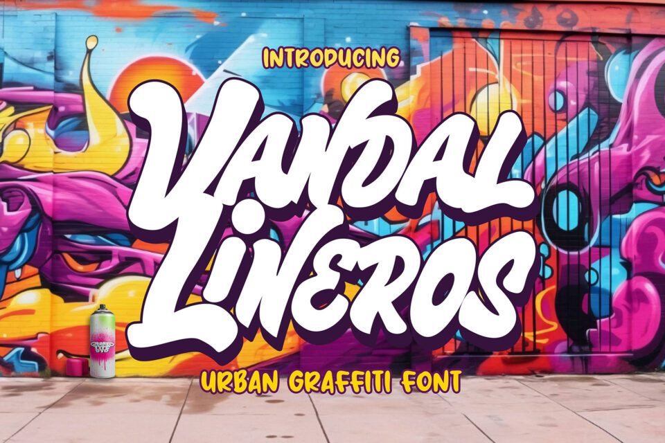 Vandal Lineros - graffiti font