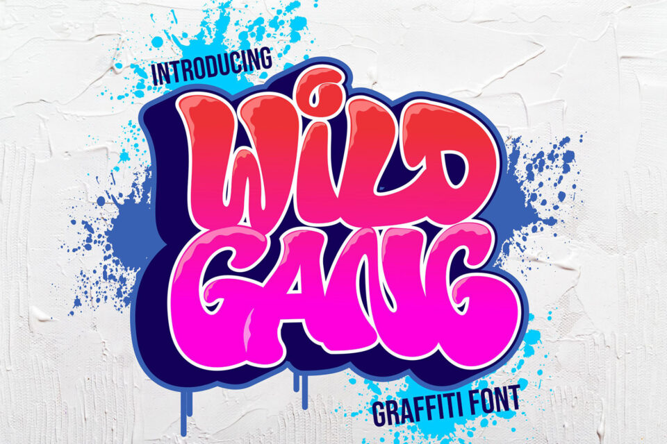 Wild Gang - graffiti font