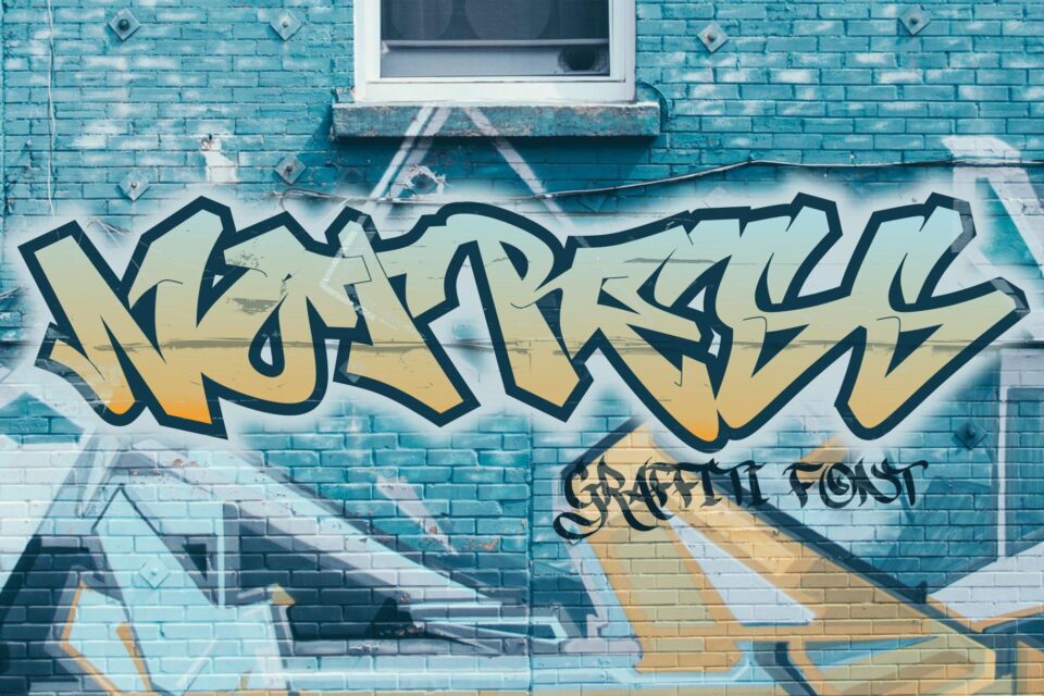 Nottress - Complicated Graffiti font