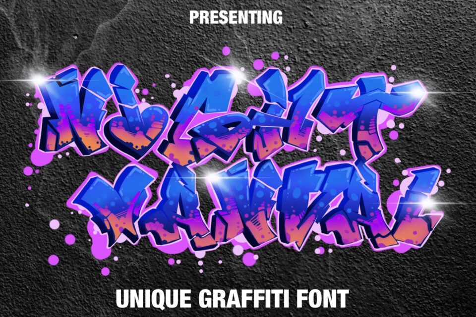Nightvandal - Thick Graffiti Font