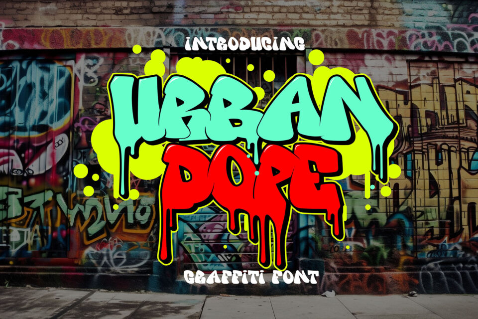 Urban Dope - Amazing 3d Graffiti Font