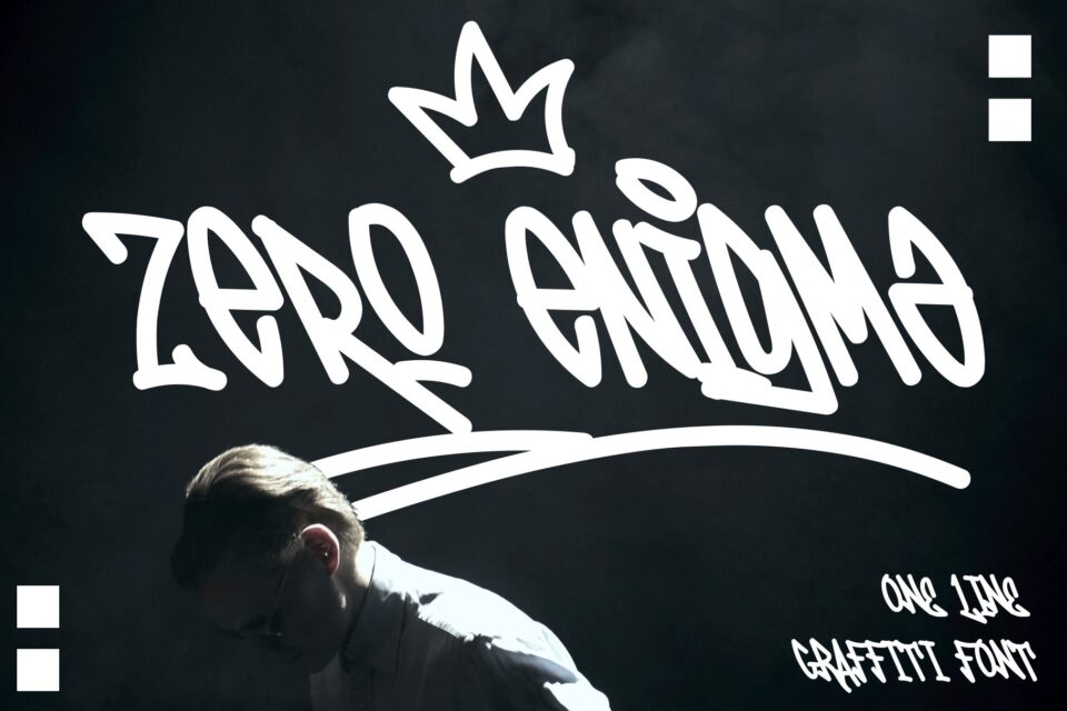 Zero Enigma - Monoline Graffiti Font