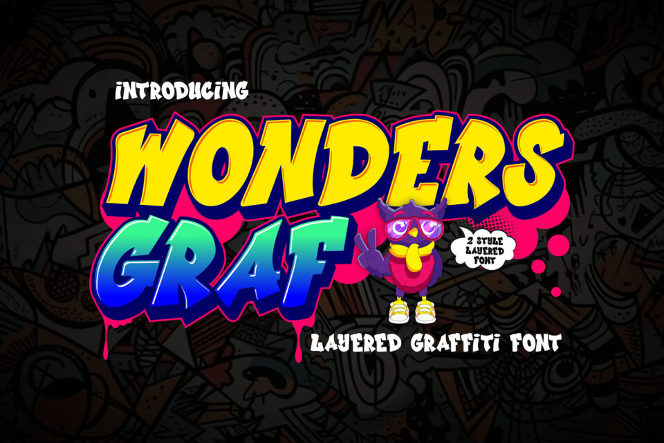 Wonders Graff - 3d Layered Graffiti Font