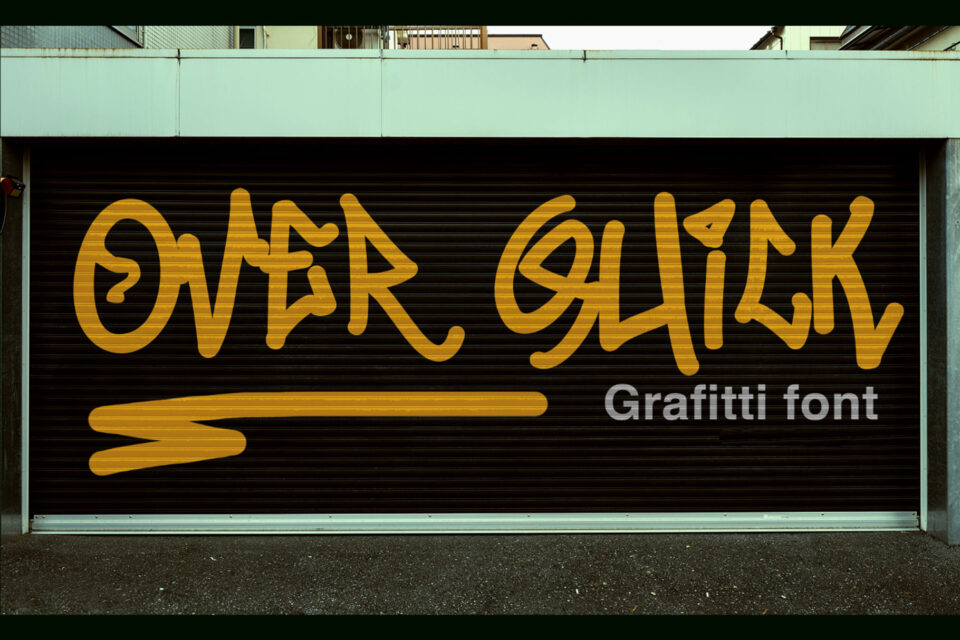 Over Quick - Natural Monoline Graffiti Font