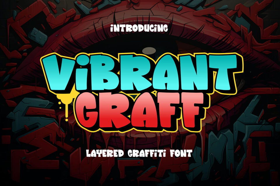 Vibrant Graff - Layered Graffiti Font