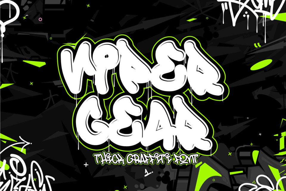 Viper Gear - Drip Graffiti Font