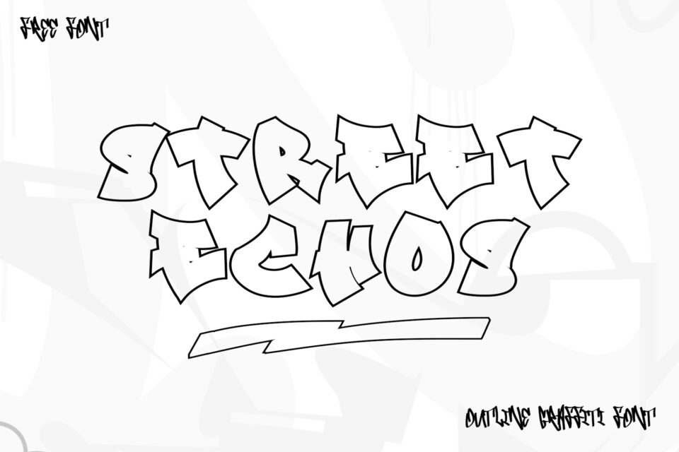 Street Echos - Freebies Graffiti Font