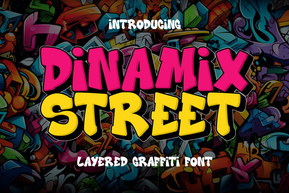 Dynamic Street - 3d Layered Graffiti Font