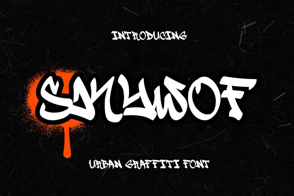 Skywof - A Handwritten Monoline Graffiti font