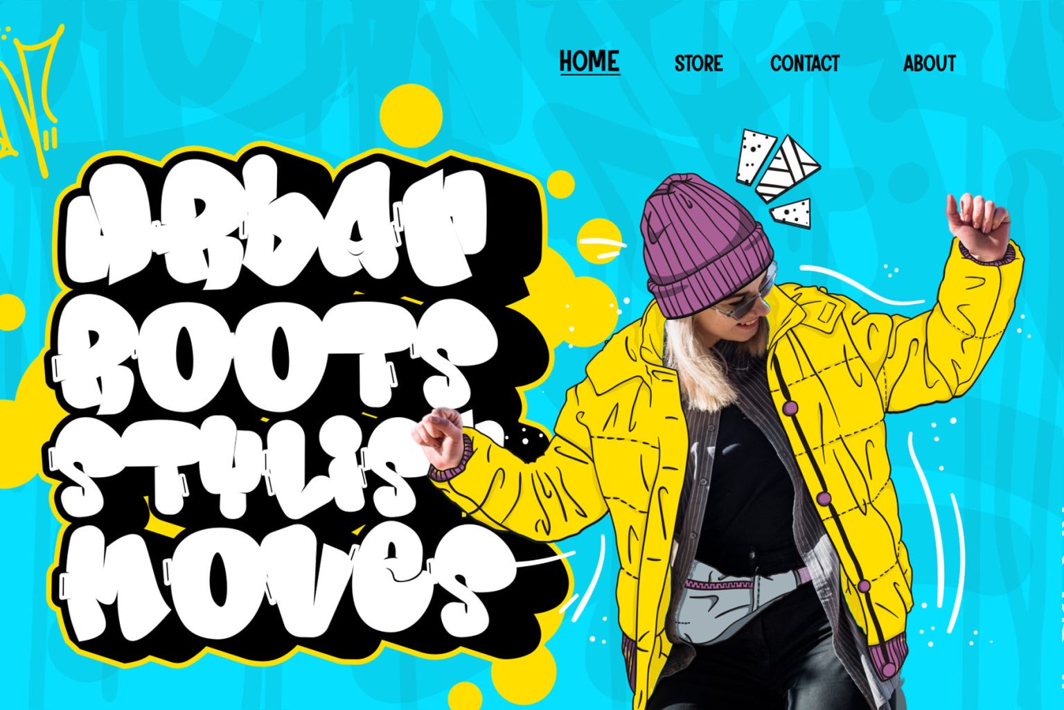 Morp Caps – A Chubby Layered Graffiti Font - Cikareotype