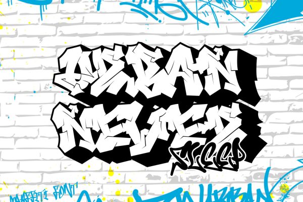 Nightclaw Vandal | Wild 3D Layered Graffiti Font with Arrow - Image 2