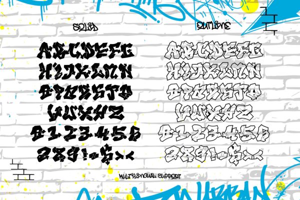 Nightclaw Vandal | Wild 3D Layered Graffiti Font with Arrow - Image 4