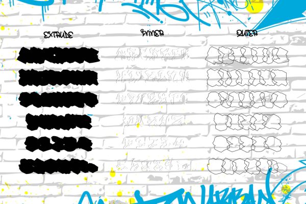 Nightclaw Vandal | Wild 3D Layered Graffiti Font with Arrow - Image 3