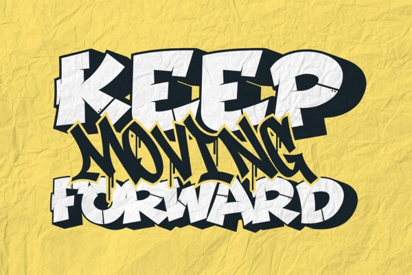 Jraot – 3D Decorative Graffiti Font for Bold Urban Statements - Image 2