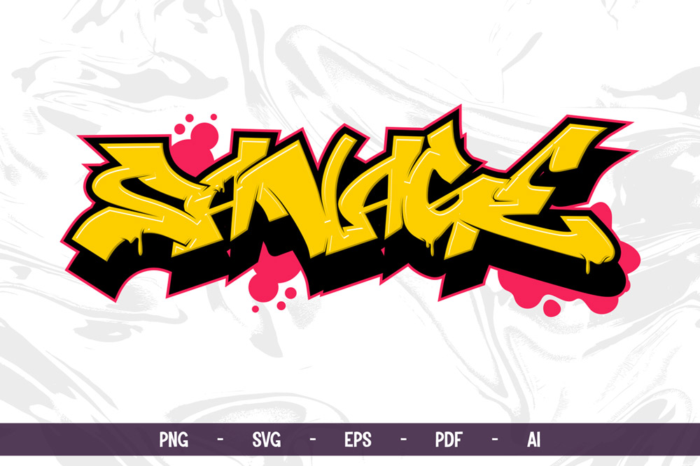 Savage Graffiti Text Design – Urban Street Vector & PNG, SVG | Bold Urban Graphics Pack | Freebies