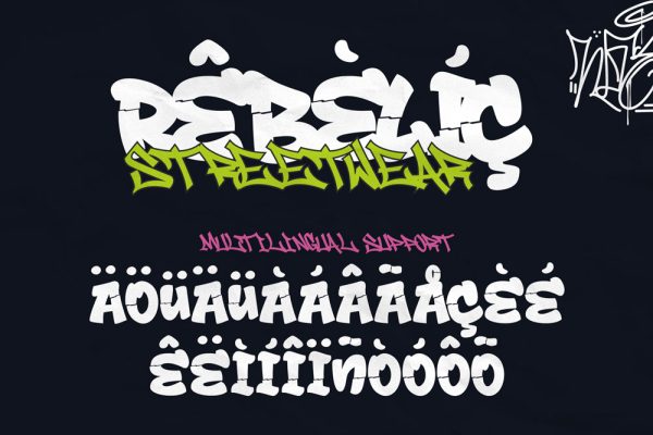 Drop Shade – Melted 3D Graffiti Font - Image 8