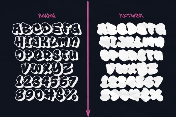 Drop Shade – Melted 3D Graffiti Font - Image 9