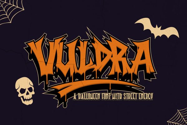 Vuldra – A Halloween Font with Street Energy