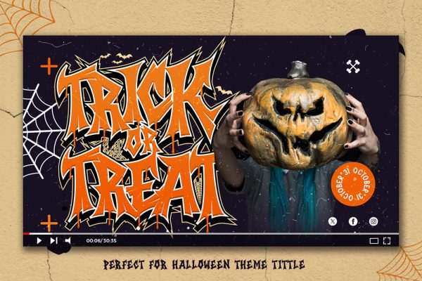 Vuldra – A Halloween Font with Street Energy - Image 7