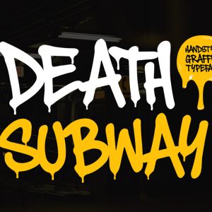Death Subway – Raw Graffiti Drip Font