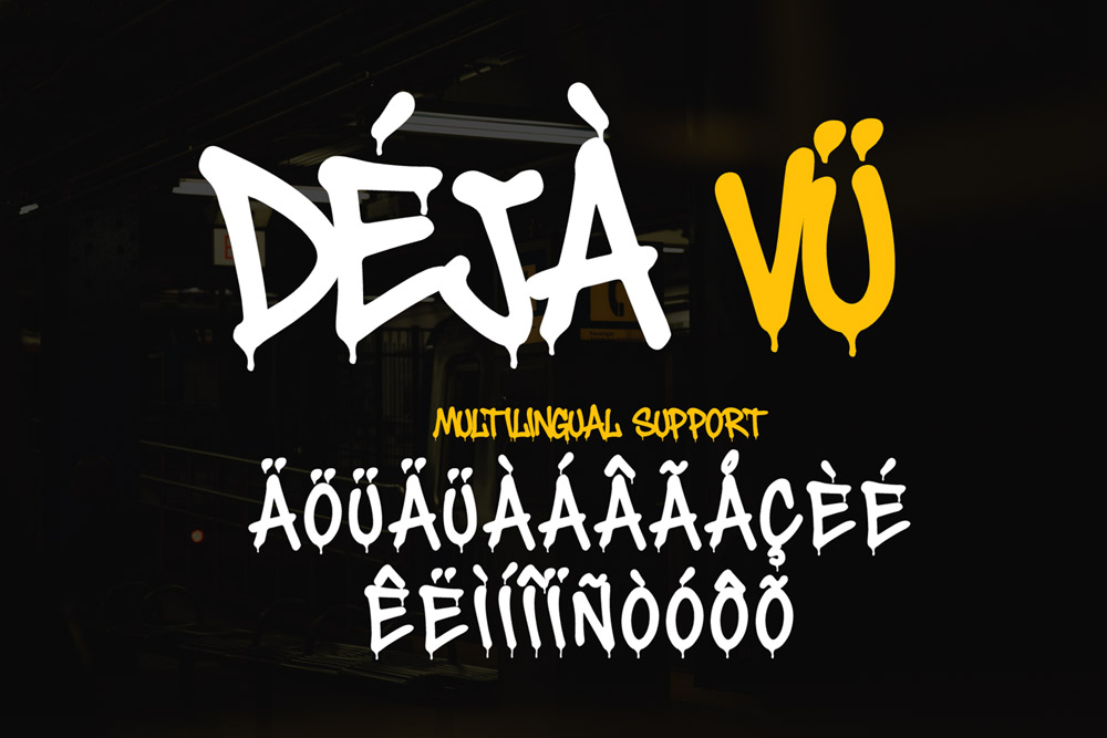 Death Subway – Raw Graffiti Drip Font - Image 6