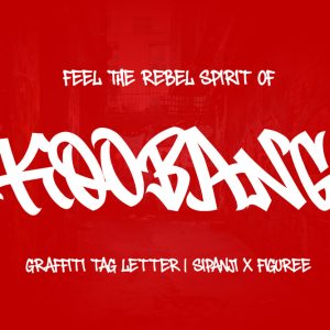 Koobang – Monoline Graffiti Tag Font