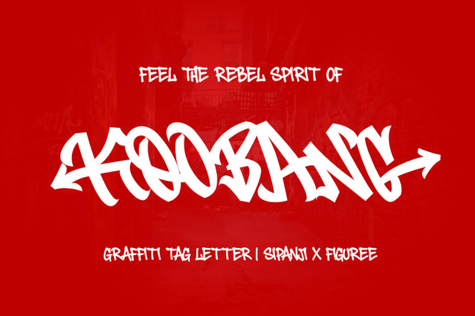 Koobang – Monoline Graffiti Tag Font