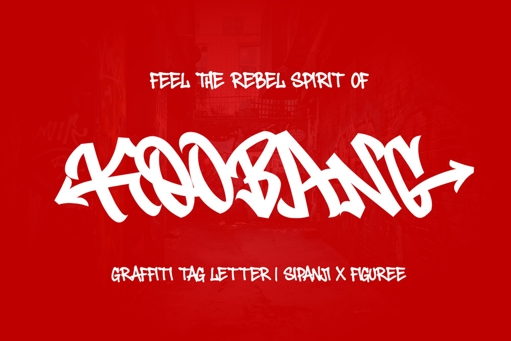 Koobang – Monoline Graffiti Tag Font