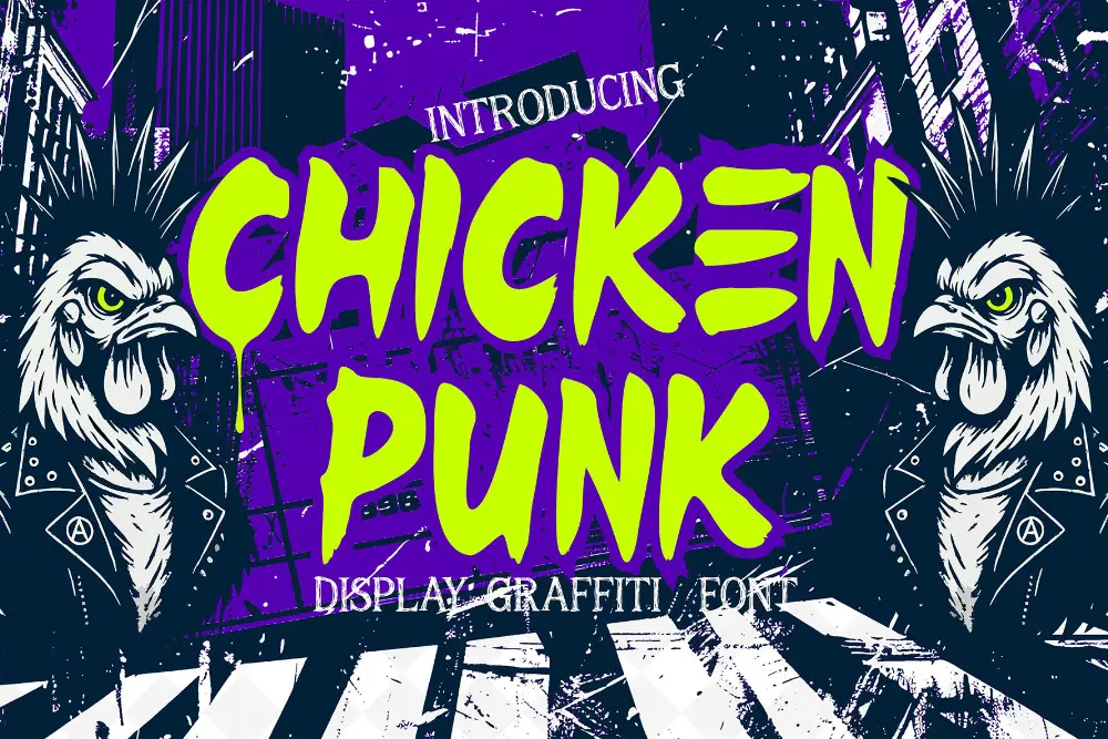 Chicken Punk – Bold Graffiti Font
