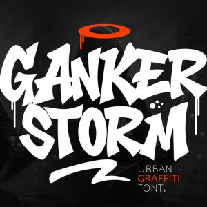 Ganker Storm – Wild Graffiti Font