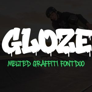 Gloze – Graffiti Font | Urban Melt Style