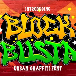Block Busta | Graffiti Font – Wavy Urban Street Style