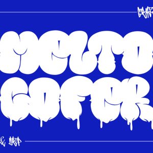 Melto Gofer – Bubble Graffiti Font