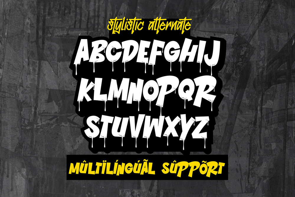 Rhinos Pero | Graffiti Font - Drip Urban Style - Image 3