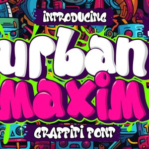 Urban Maxim – 3D Layered Urban Style Font