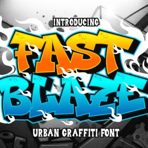 Fast Blaze – Dynamic Graffiti Font