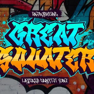Great Squater – Wild Graffiti Shadow Font