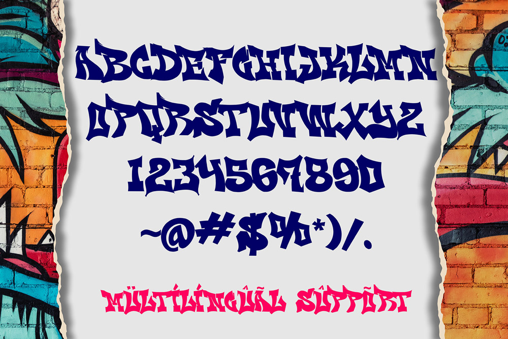 Wild Graff – Edgy Graffiti Font - Image 2