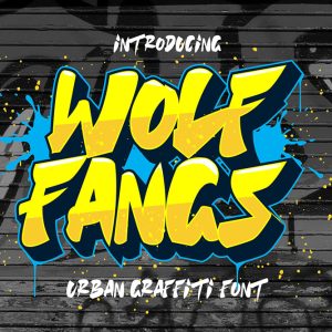 Wolf Fangs – Edgy Graffiti Display Font