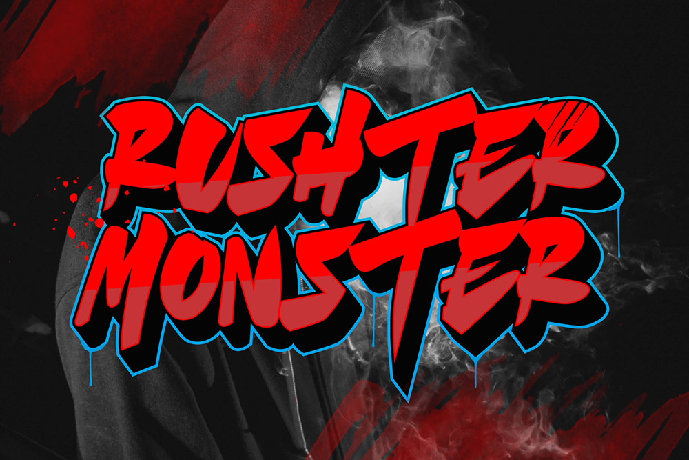 Wolf Fangs – Edgy Graffiti Display Font - Image 5