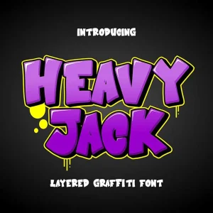 Heavy Jack - layered graffiti font