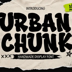Urban Chunk Graffiti Font – Cute Bold Street Style