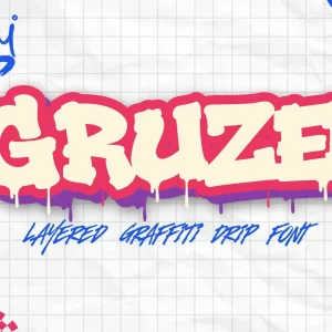 Gruze - Layered, Melted & Dripping Style Font