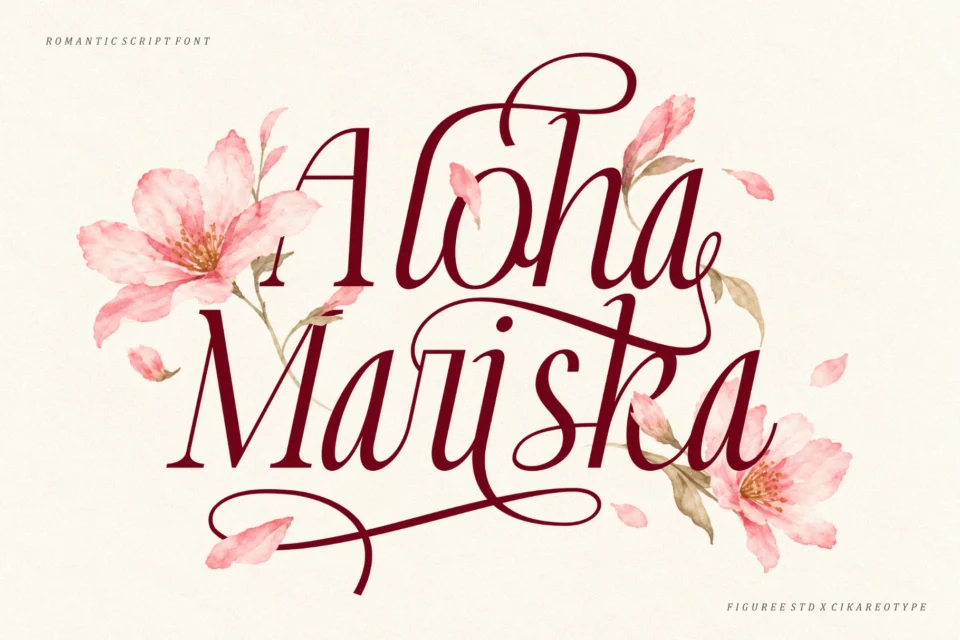 Aloha Mariska - Romantic Script Font
